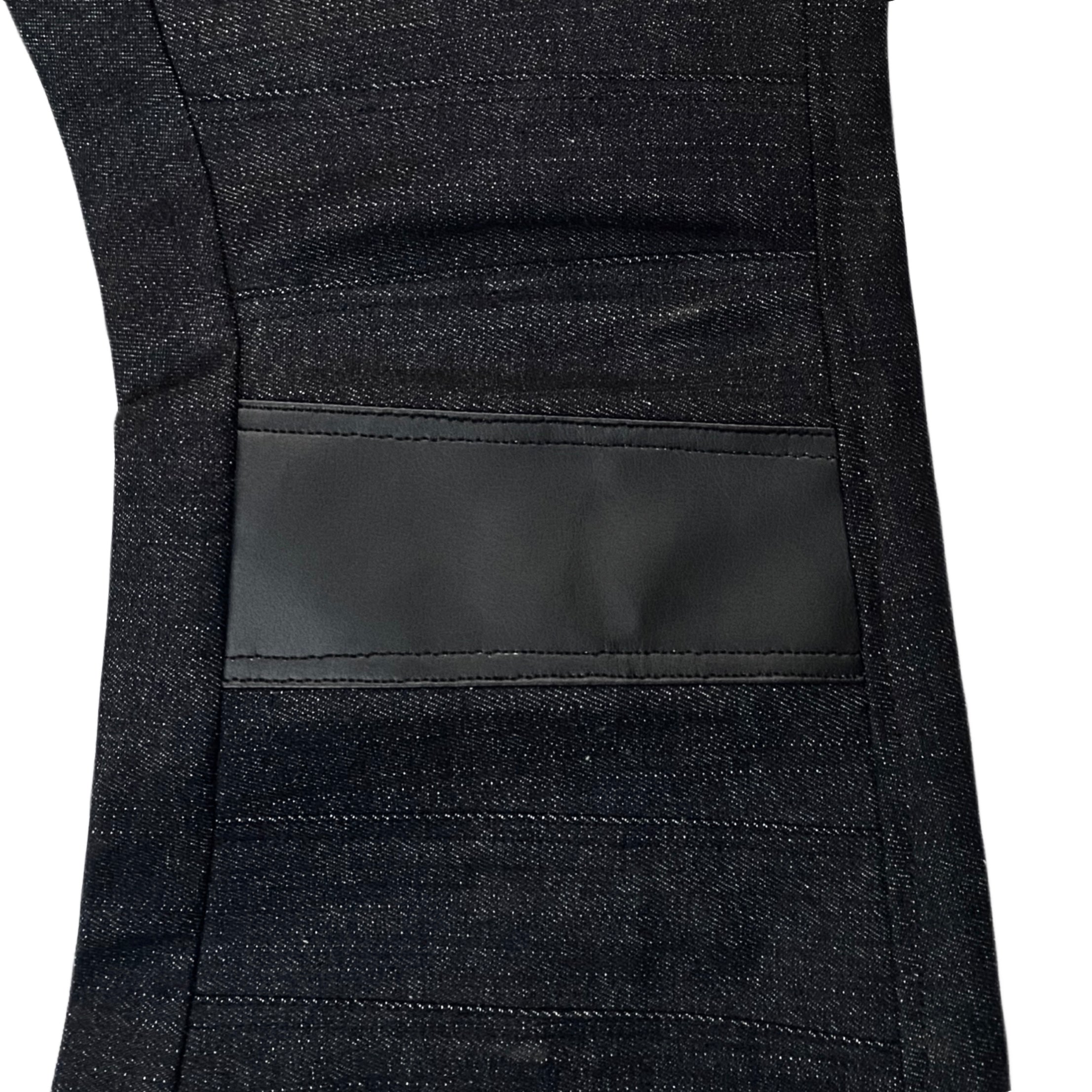ANGELCORE DENIM/LEATHER FLARES