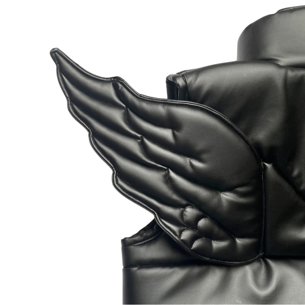 ANGELCORE LEATHER PUFFER VEST