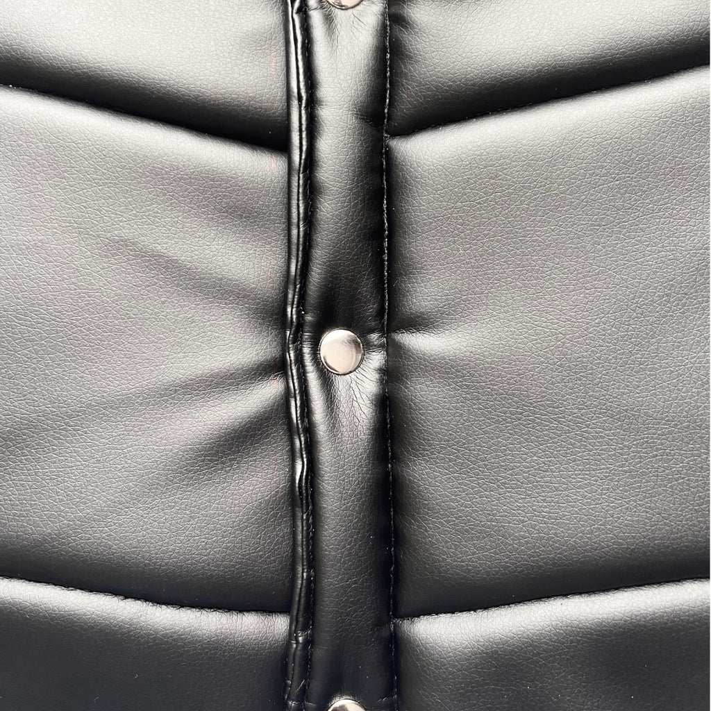 ANGELCORE LEATHER PUFFER VEST