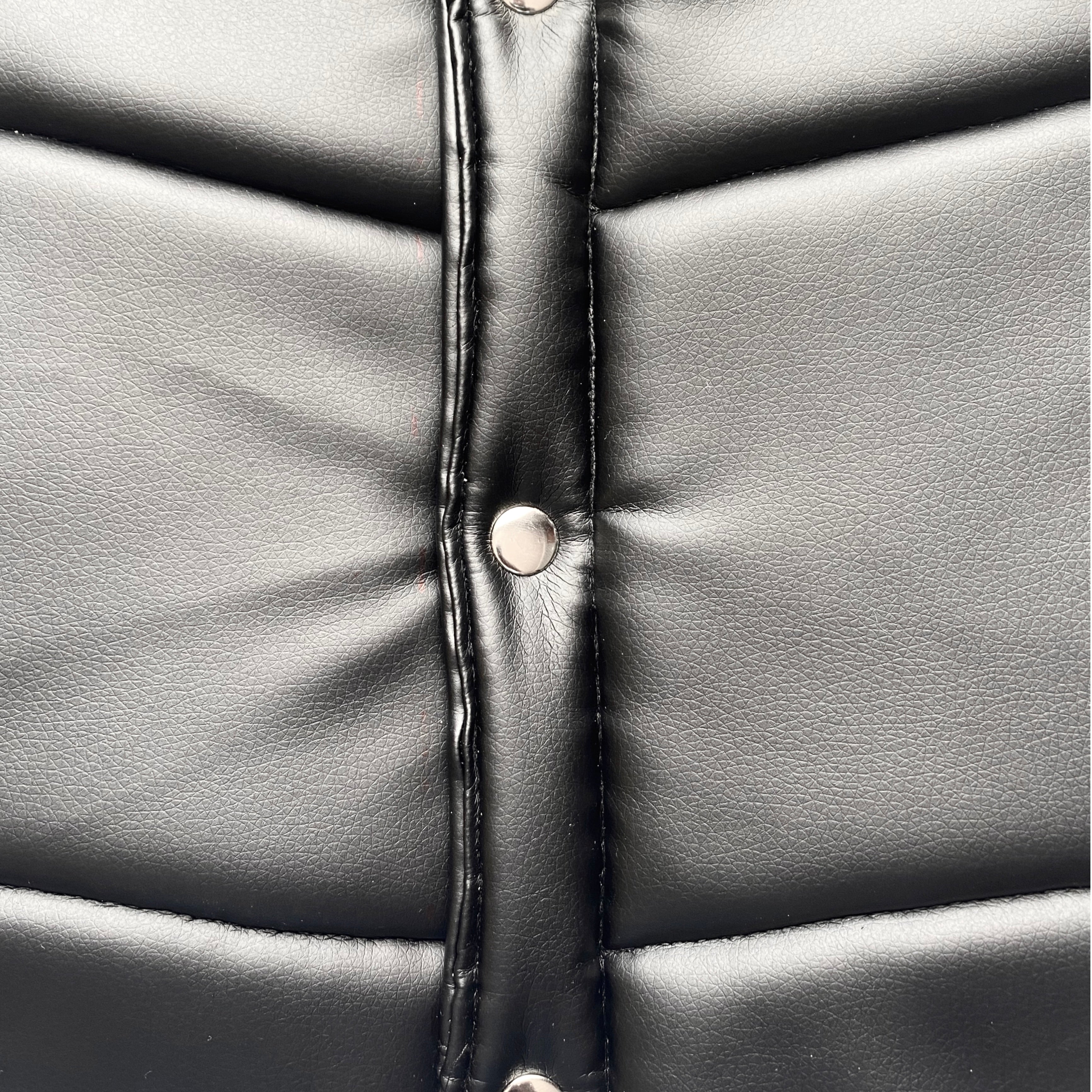 ANGELCORE LEATHER PUFFER VEST
