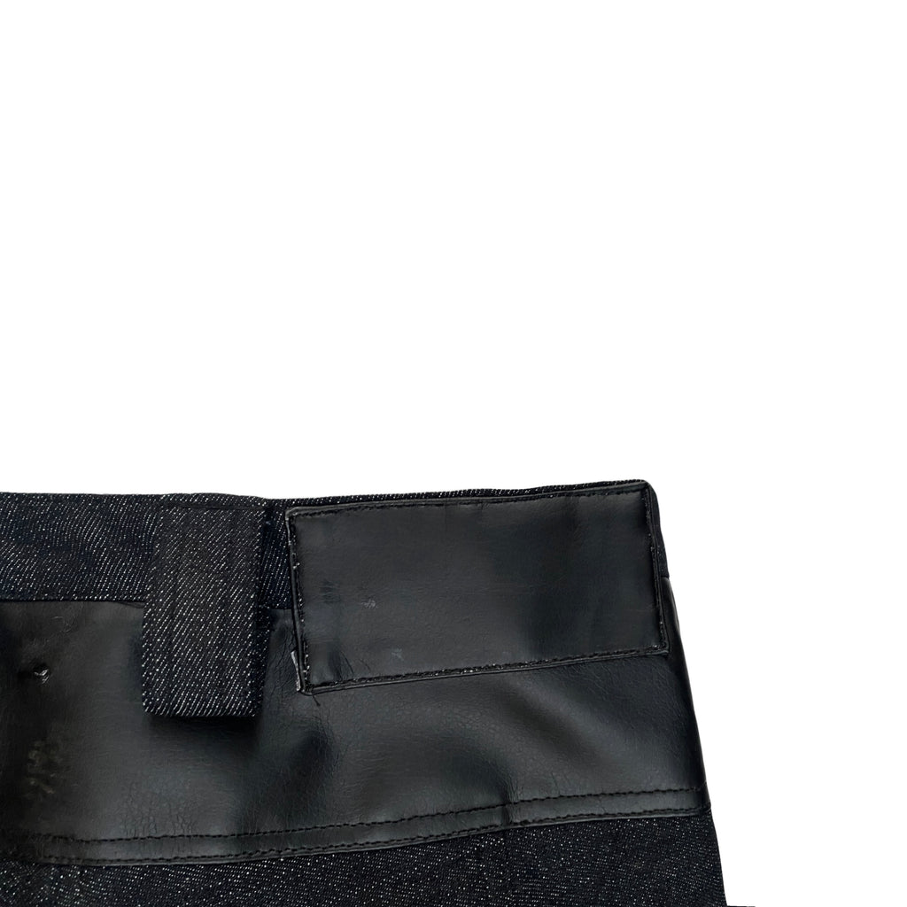 ANGELCORE DENIM/LEATHER FLARES