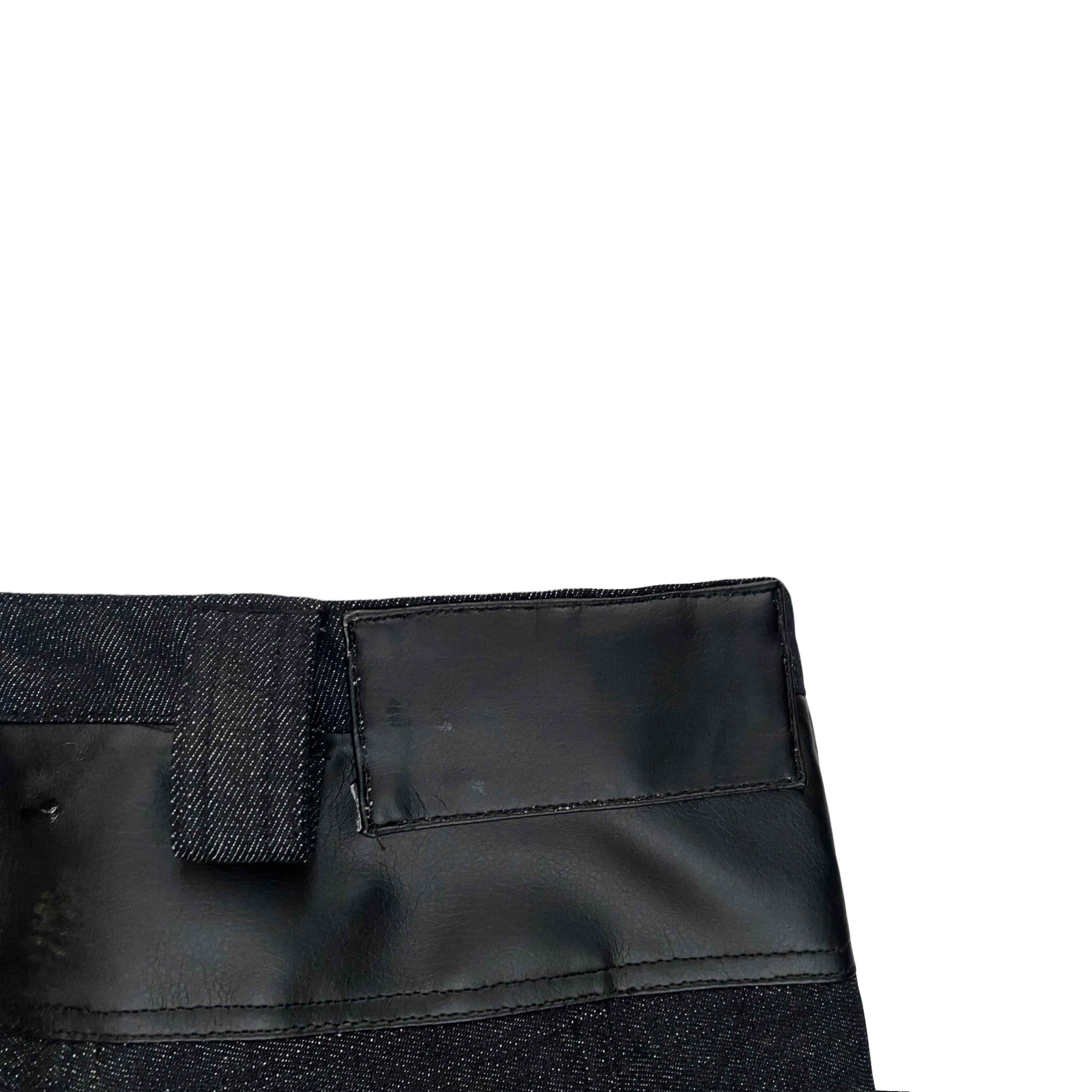 ANGELCORE DENIM/LEATHER FLARES