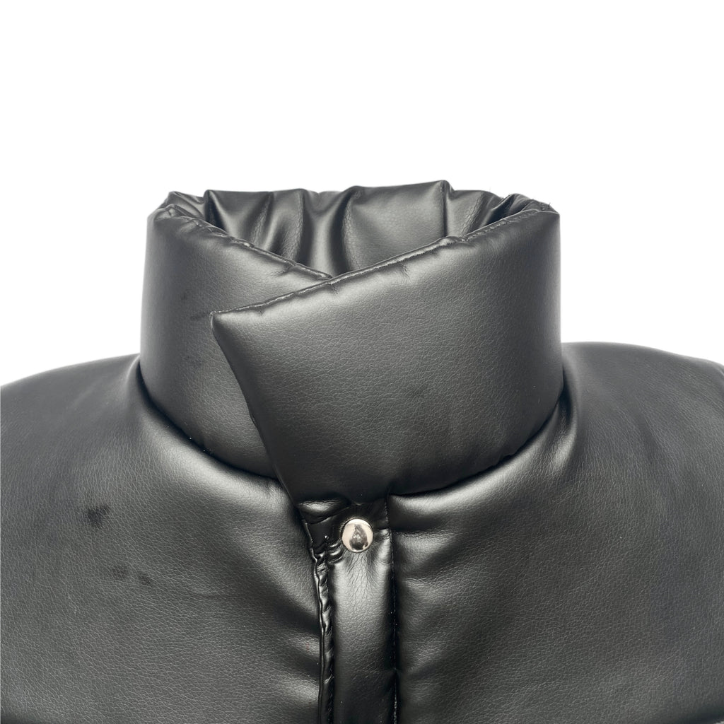 ANGELCORE LEATHER PUFFER VEST