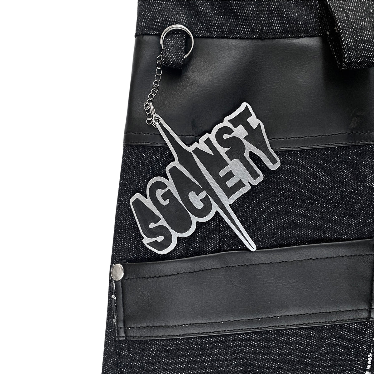 ANGELCORE DENIM/LEATHER FLARES